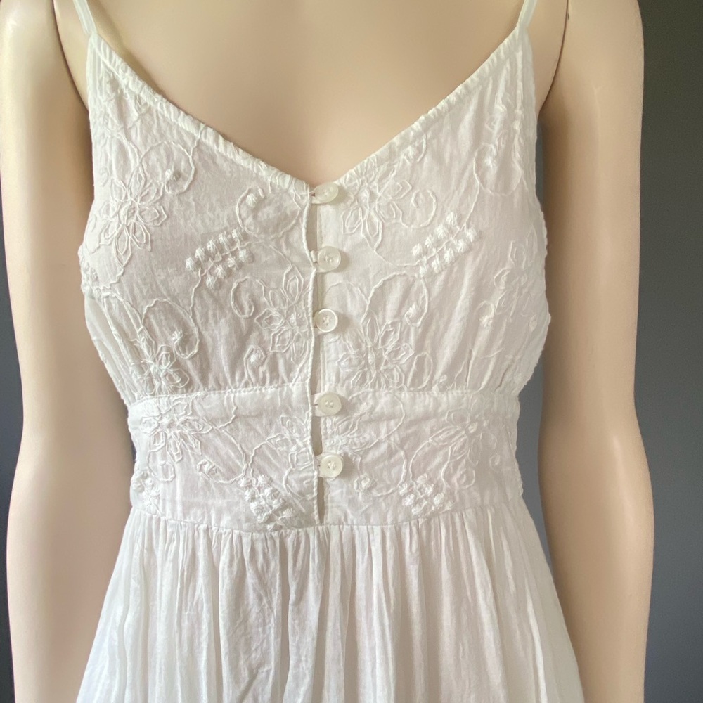 White Cotton Sun Dress - Picture 4 of 11